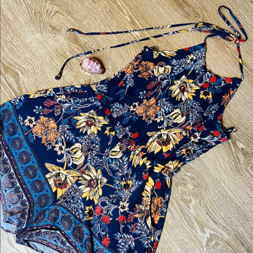 Angie floral print romper